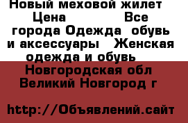 Новый меховой жилет › Цена ­ 14 000 - Все города Одежда, обувь и аксессуары » Женская одежда и обувь   . Новгородская обл.,Великий Новгород г.